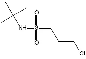 N-tert-Butyl-3-chloropropane-1-sulfonamide structure, CAS 63132-85-4