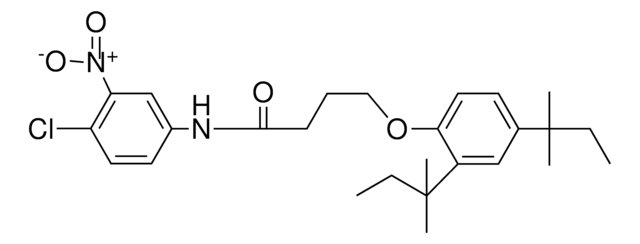 4-(2,4-Bis(tert-pentyl)phenoxy)-N-(4-chloro-3-nitrophenyl)butyramide structure, CAS 63134-29-2