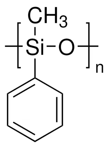 Poly(dimethylsiloxane-co-methylphenylsiloxane) structure, CAS 63148-52-7