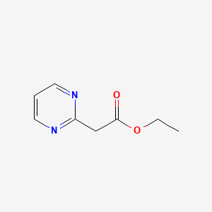 2-Pyrimidineacetic acid ethyl ester structure, CAS 63155-11-3