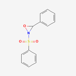 3-Phenyl-2-(phenylsulfonyl)-1,2-oxaziridine structure, CAS 63160-13-4