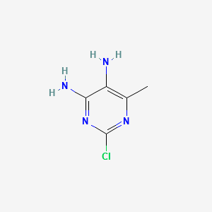 2-Chloro-6-methylpyrimidine-4,5-diamine structure, CAS 63211-98-3