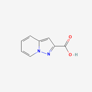 Pyrazolo[1,5-a]pyridine-2-carboxylic acid structure, CAS 63237-88-7