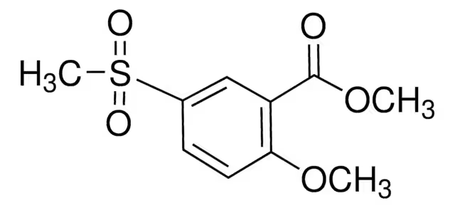 Methyl 2-methoxy-5-methylsulfonylbenzoate structure, CAS 63484-12-8