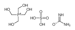 Tetrakis(hydroxymethyl)phosphonium sulfate urea polymer structure, CAS 63502-25-0