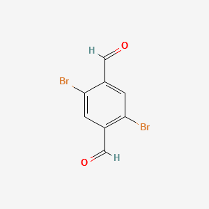2,5-Dibromobenzene-1,4-dicarbaldehyde structure, CAS 63525-48-4