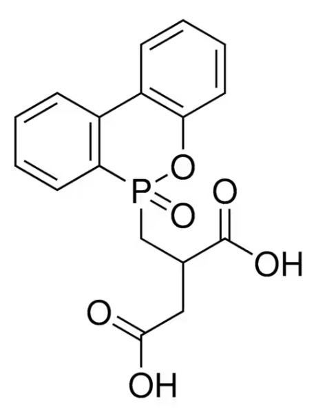 [(6-Oxido-6H-dibenz[c,e][1,2]oxaphosphorin-6-yl)methyl]butanedioic acid structure, CAS 63562-33-4