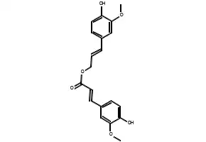 Coniferyl ferulate structure, CAS 63644-62-2