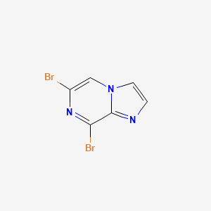 6,8-Dibromoimidazo[1,2-a]pyrazine structure, CAS 63744-22-9