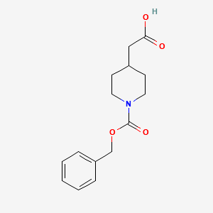 N-Cbz-4-piperidineacetic acid structure, CAS 63845-28-3