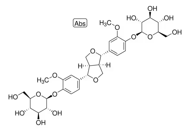 Pinoresinol diglucoside structure, CAS 63902-38-5