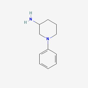 1-Phenylpiperidin-3-amine structure, CAS 63921-21-1