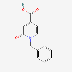 1-Benzyl-2-oxo-1,2-dihydropyridine-4-carboxylic acid structure, CAS 63987-74-6