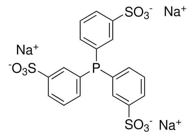 Triphenylphosphine-3,3',3''-trisulfonic acid trisodium salt structure, CAS 63995-70-0