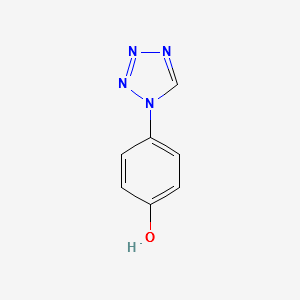 4-Tetrazol-1-ylphenol structure, CAS 64001-11-2