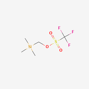(Trimethylsilyl)methyl trifluoromethanesulfonate structure, CAS 64035-64-9