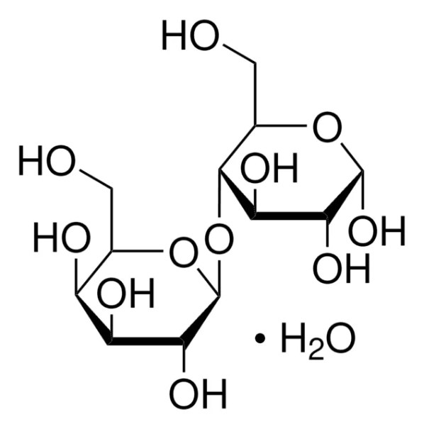 D-Lactose monohydrate structure, CAS 64044-51-5