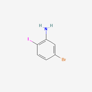 5-Bromo-2-iodoaniline structure, CAS 64085-52-5