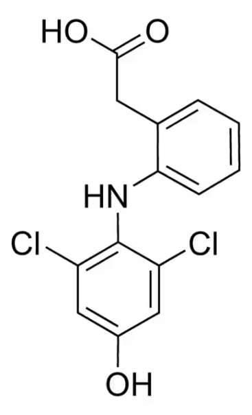 4'-Hydroxydiclofenac structure, CAS 64118-84-9