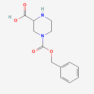 N-4-Cbz-2-piperazinecarboxylic acid structure, CAS 64172-98-1