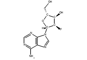 2'-Fluoro-2'-deoxyadenosine structure, CAS 64183-27-3