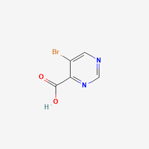 5-Bromo-4-pyrimidinecarboxylic acid structure, CAS 64224-60-8