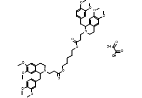 Atracurium oxalate structure, CAS 64228-78-0