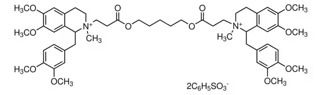 Atracurium besylate structure, CAS 64228-81-5