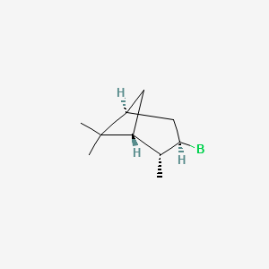 [(1R,2S,3R,5R)-2,6,6-Trimethylbicyclo[3.1.1]hept-3-yl]borane structure, CAS 64234-27-1