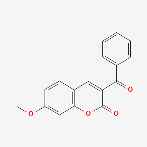 3-Benzoyl-7-methoxycoumarin structure, CAS 64267-12-5