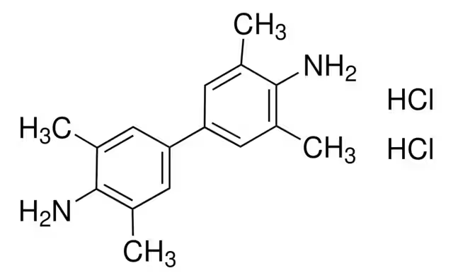 3,3',5,5'-Tetramethylbenzidine dihydrochloride structure, CAS 64285-73-0