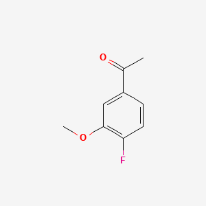1-(4-Fluoro-3-methoxyphenyl)ethanone structure, CAS 64287-19-0