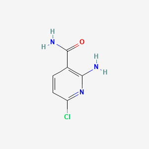 2-Amino-6-chloronicotinamide structure, CAS 64321-24-0