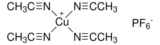 Tetrakis(acetonitrile)copper(I) hexafluorophosphate structure, CAS 64443-05-6