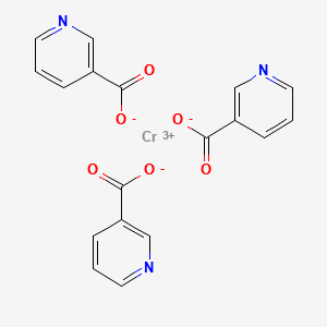 Chromium nicotinate structure, CAS 64452-96-6