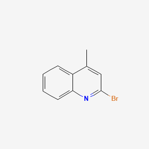 2-Bromo-4-methylquinoline structure, CAS 64658-04-4
