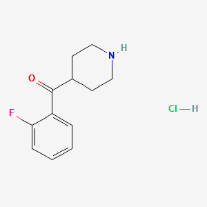 4-(2-Fluorobenzoyl)piperidine hydrochloride structure, CAS 64671-29-0