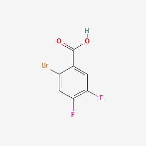 2-Bromo-4,5-difluorobenzoic acid structure, CAS 64695-84-7