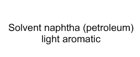 Light aromatic solvent naphtha structure, CAS 64742-95-6