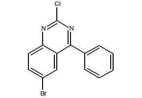 6-Bromo-2-chloro-4-phenylquinazoline structure, CAS 64820-57-1