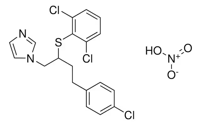 Butoconazole nitrate structure, CAS 64872-77-1