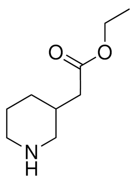Ethyl piperidin-3-ylacetate structure, CAS 64995-88-6