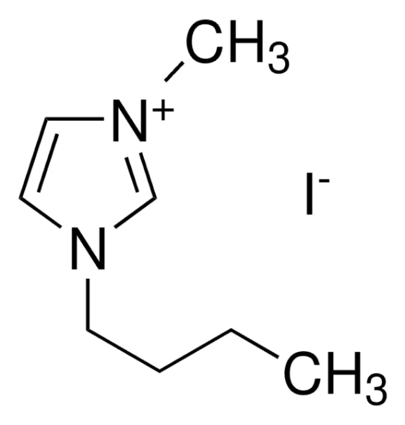 1-Butyl-3-methylimidazolium iodide structure, CAS 65039-05-6
