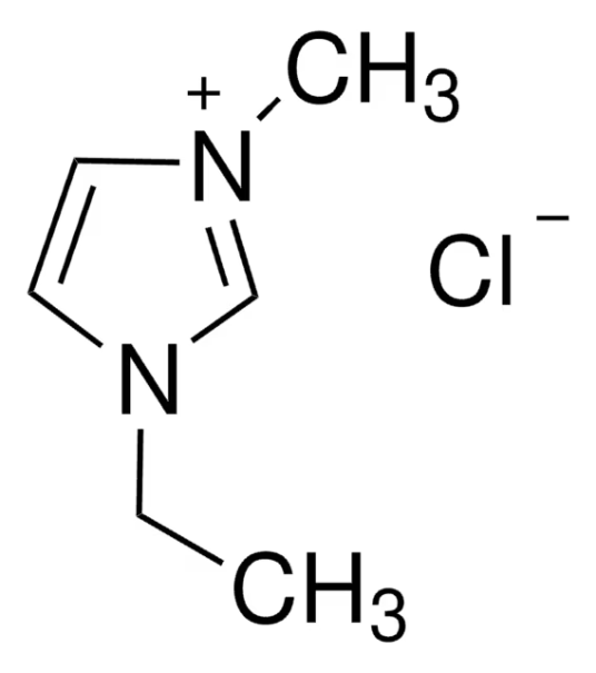 1-Ethyl-3-methylimidazolium chloride structure, CAS 65039-09-0