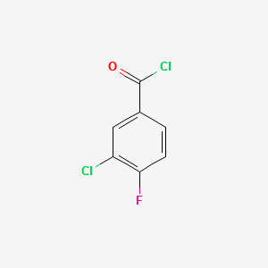 3-Chloro-4-fluorobenzoyl chloride structure, CAS 65055-17-6