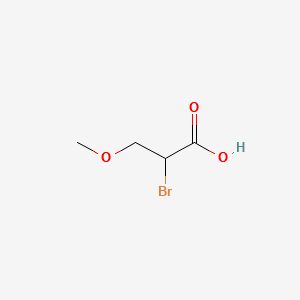 2-Bromo-3-methoxypropionic acid structure, CAS 65090-78-0