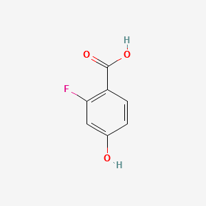 2-Fluoro-4-hydroxybenzoic acid structure, CAS 65145-13-3