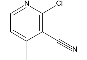 2-Chloro-4-methylpyridine-3-carbonitrile structure, CAS 65169-38-2