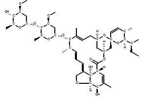 Avermectin B1a structure, CAS 65195-55-3
