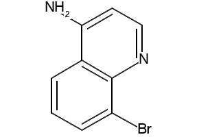 4-Amino-8-bromoquinoline structure, CAS 65340-75-2